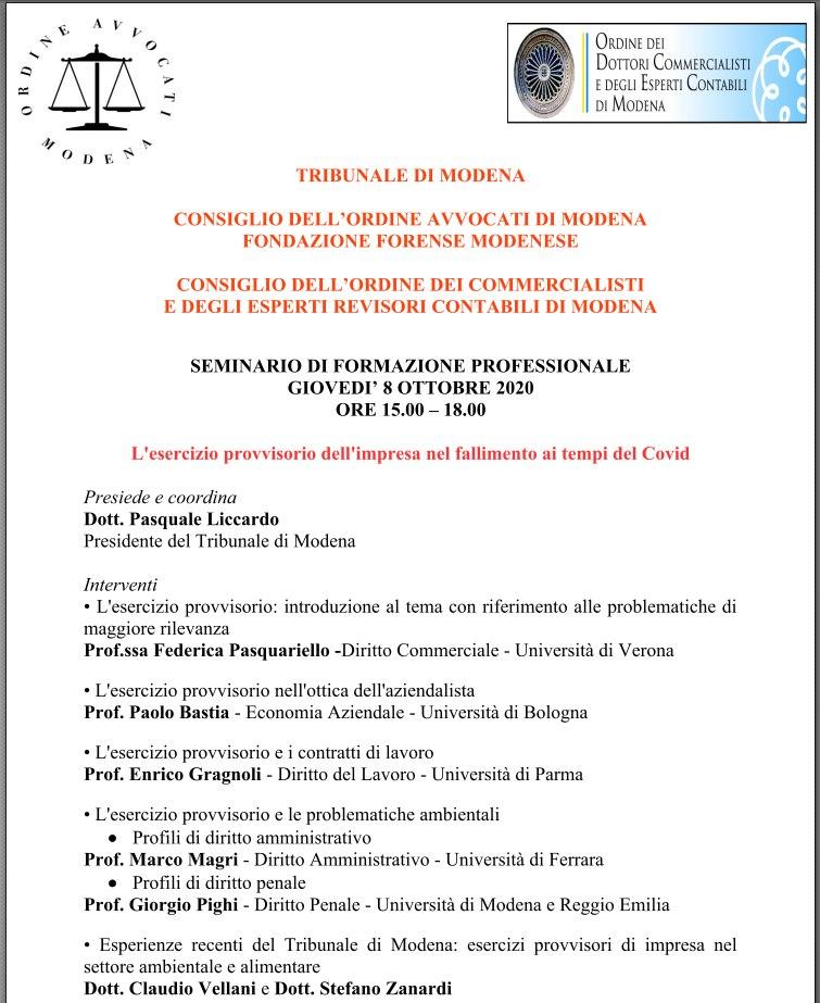 Gratuito Patrocinio penale | Ordine degli Avvocati di Modena